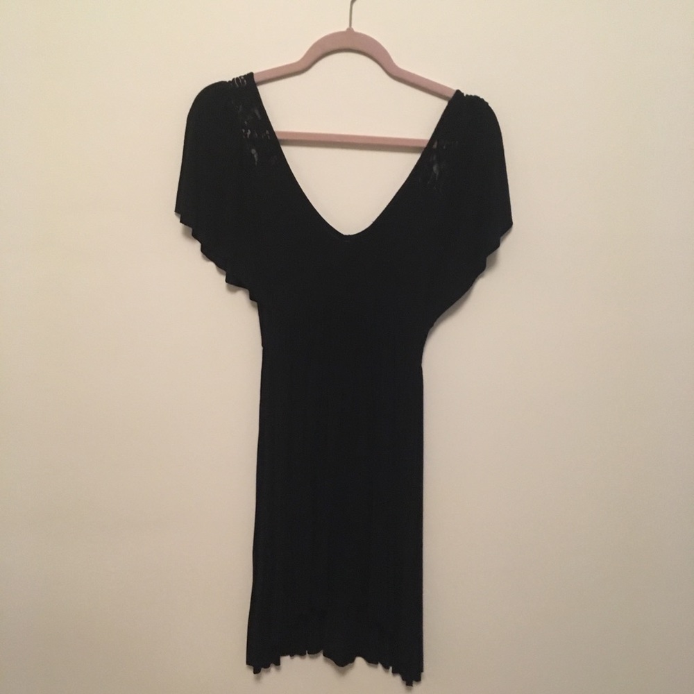 Black cotton dress